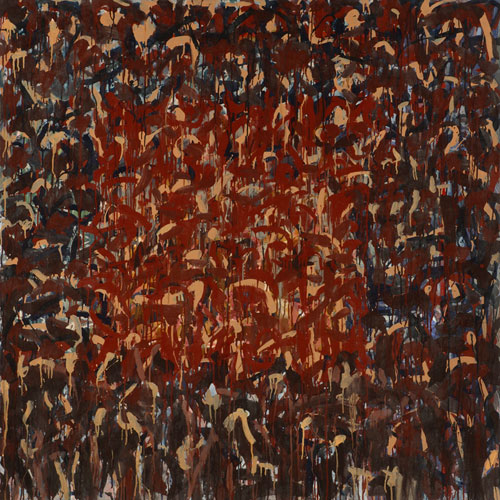 <strong>Painting the Lion from a Claw <br />(for DMcN)</strong>
<br />Acrylic on canvas
<br />60” x 60”
<br />1976
<br /> Private Collection
