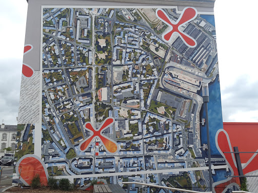 Mur Plan De La Ville Brest