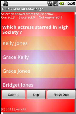 Quiz 3 General Knowledge