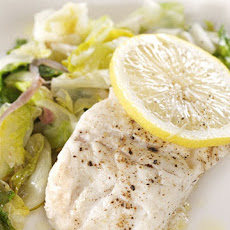 Cod with Escarole and Lemon