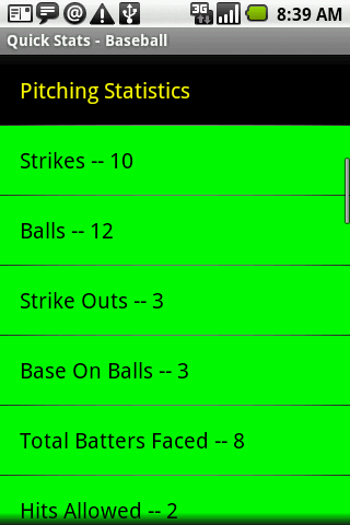 【免費運動App】Quick Stats for Baseball-APP點子