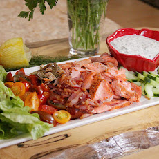 BLT Salmon Salad with Herbed Dressing