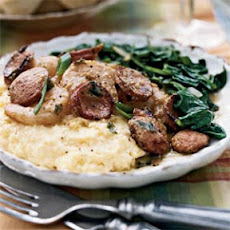 Lowcountry Shrimp and Grits with Vidalia Mustard Greens