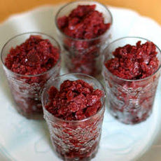 Sour Cherry and Green Tea Granité Recipe