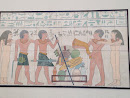エジプト風の壁画