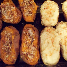 Twice Baked Spicy and Sweet Potatoes