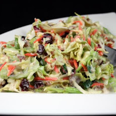 Simple Pecan-Cranberry Coleslaw