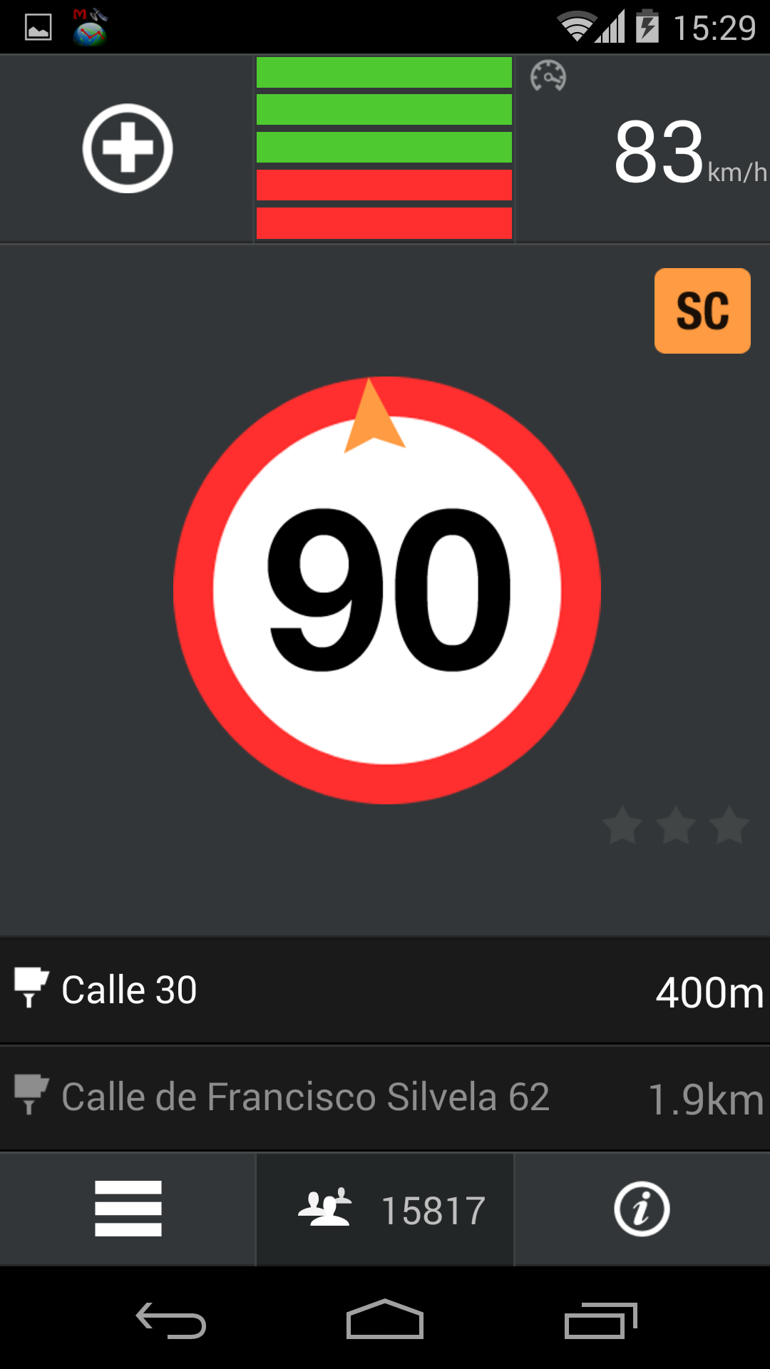 Android application CamSam - Speed Camera Alerts screenshort