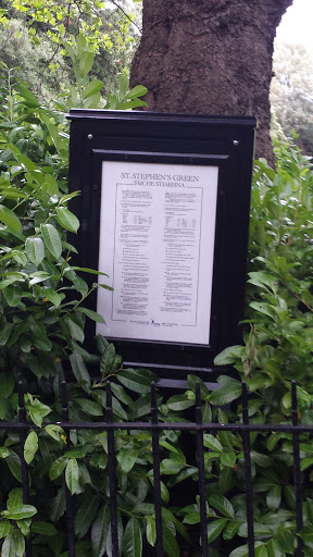St. Stephen's Green Information Marker