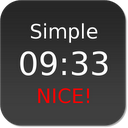 Nice Simple Clock (Widget) mobile app icon
