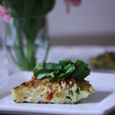 Spaghetti Frittata with Ramps