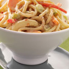 Veggie-Loaded Spicy Peanut Noodles