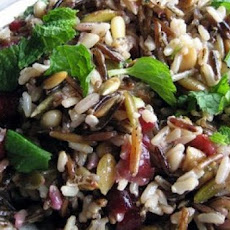 Wild Rice Stuffing with Hazelnuts and Dried Cranberries