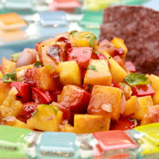 Grilled Peach and Chipotle Salsa