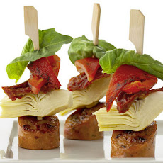 Antipasto Sausage Skewers