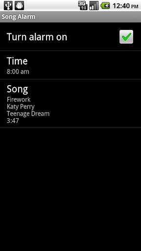 Song Alarm