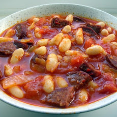 Spicy Bean Stew With Sausages