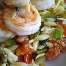 Garlic Shrimp and Orzo Salad