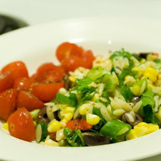 Mediterranean-Style Orzo Salad With Corn