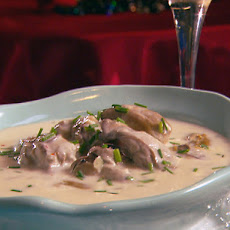 Oyster and Brie Champagne Soup