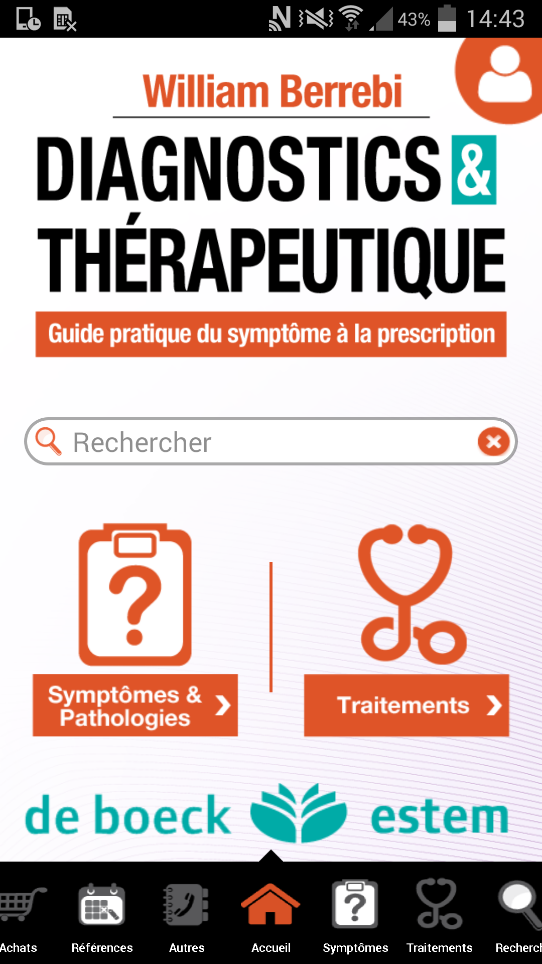 Android application Diagnostics &amp; thérapeutique screenshort