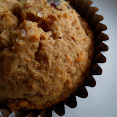Cinnamon Scented Sweet Potato and Cranberry Muffins