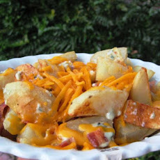 Crispy Blue Cheese Potatoes
