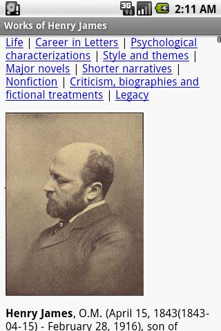 【免費書籍App】Works of Henry James-APP點子