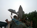 Dolphins Statue 