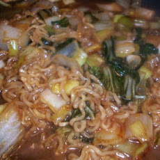 Mightyro's Bok Choy-Leek-Noodle Stir Fry