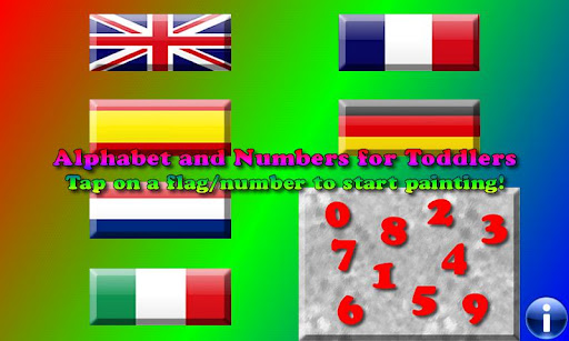 Alphabet numbers and colors F