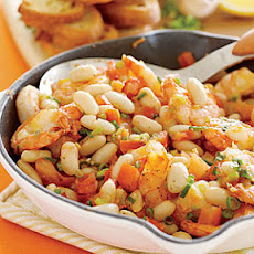 Shrimp-and-White-Bean Bruschetta