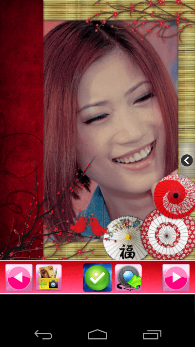 Android application romantic true love photo frame screenshort