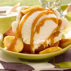 Toasted Pound Cake With Ice Cream & Bananas