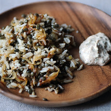 Mujaddara with Spiced Yogurt