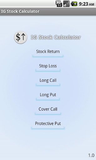 IG Stock And Option Calculator