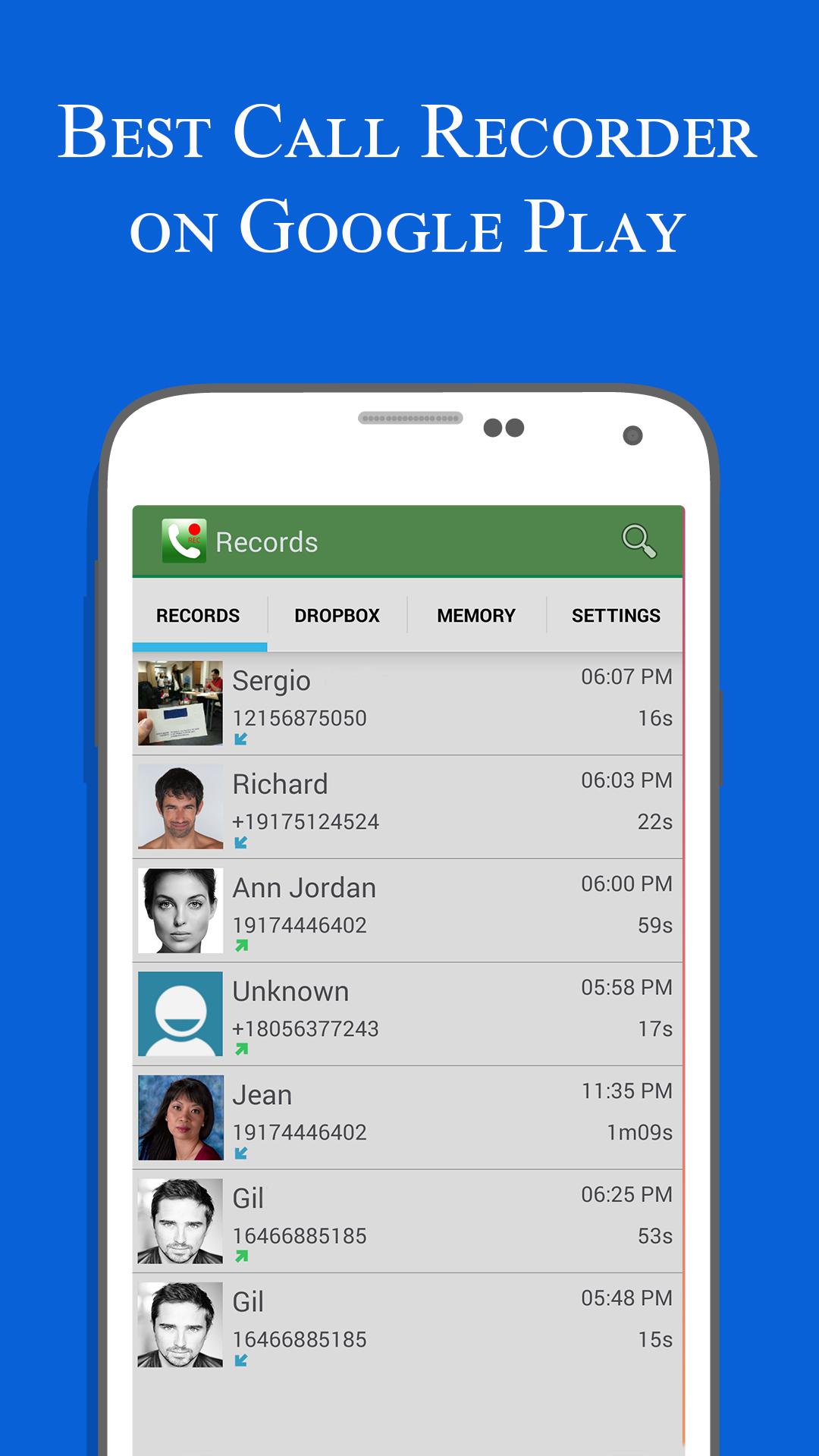 Android application CRA Call Recorder Auto VIP screenshort