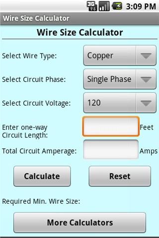 Wire Size Calculator