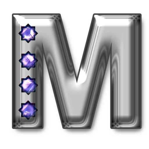 Bling-bling M Monogram LOGO-APP點子