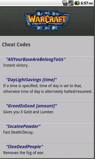 【免費街機App】Warcraft 3 Cheat Codes-APP點子