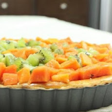 Cheesecake Tart with Tropical Fruits