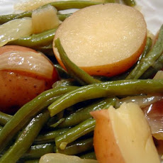New Potatoes,Green Beans and Ham