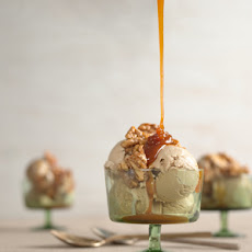 Irish Coffee Sundaes with Caramel Whiskey Sauce