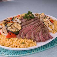 Grilled Steak & Veggies Over Rice