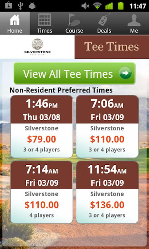 Silverstone Golf Tee Times