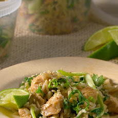 Brown Rice, Chicken, and Cilantro Salad