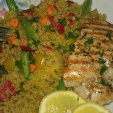 Grilled Lemon Chicken and Moroccan Couscous Salad