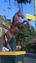Branding Iron Horse Statue