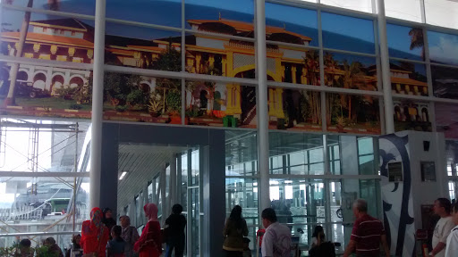 Mural Istana Maimun On Kualanamu International Airport Right Gate