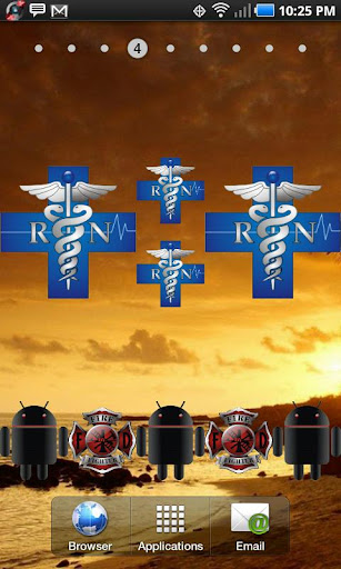 RN Cross doo-dad blue